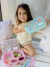 Imagen de Lunchera + cubiertos + stickers Pink