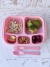 Lunchera + cubiertos + stickers Pink - comprar online
