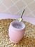 Mate Nevado con tapita y bombilla Rosa