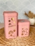 Set Tarros Cuadrados Life is Good Rosa viejo