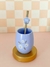 Mate + bombilla FLOWERS Lila