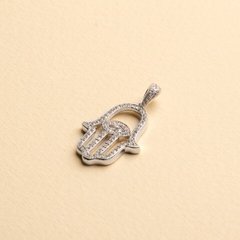 DIJE HAMSA RODINADO PLATA 925