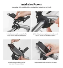 Soporte Celular Moto Bicicleta Ringke Mount Spider Grip - tienda online