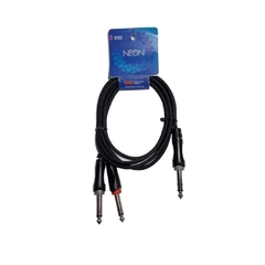 Cable 2 plug 6.5 mono a 1 plug 6.5 stereo - comprar online