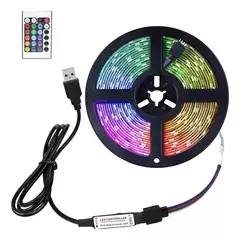 Tira De Led Rgb 2 metros Iluminación Con Control - marca time - comprar online