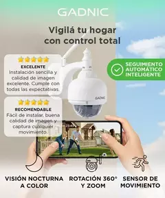 Cámara de Seguridad Gadnic Domo Motorizado IP WiFi Full HD Visión Nocturna - comprar online