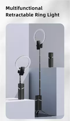 Palo de Selfie Plegable con Aro de Luz LED y Trípode - modelo YY-1 en internet
