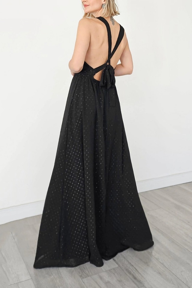 Vestido Madrid negro thumbnail 2