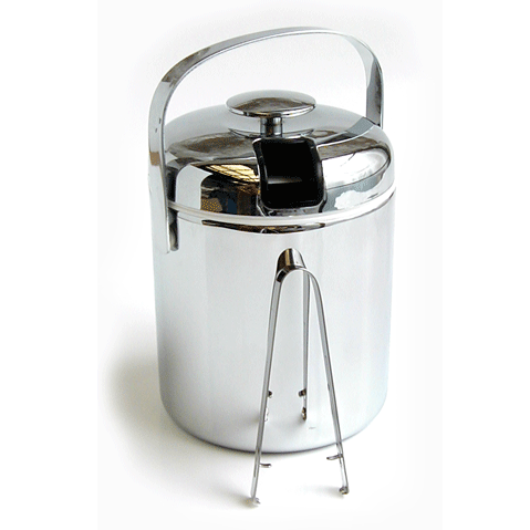Hielera Cromada Con Pinza (IB13-30S)