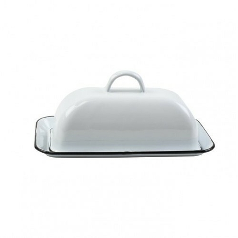 Nonfork® Enamelware Vintage Classic Mantequera B/N (N839126N)