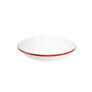Nonfork® Enamelware Vintage Classic Plato Hondo Enlozado 22 Cm B/R (N835022R)