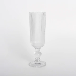 Copa Vridrio Rayado Transp. Champagne 160Ml (C5234)