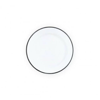 Nonfork® Enamelware Vintage Classic Plato Playo Enlozado 18 Cm. B/N (N832056N)