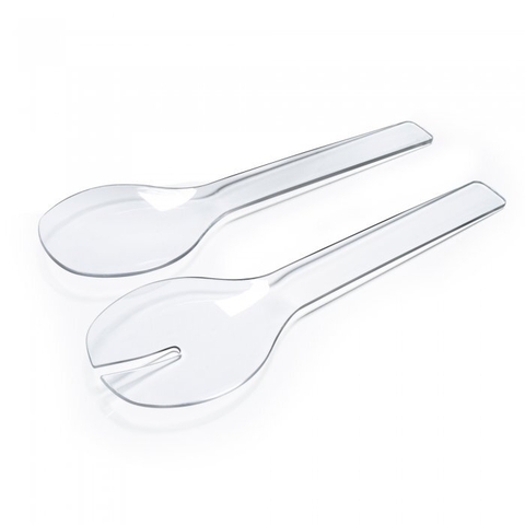 Cubiertos Para Ensalada Acrilico Rectos (220022) - comprar online
