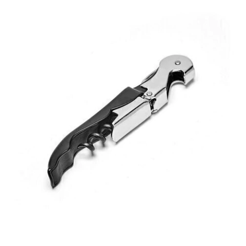Grape & Co.® Descorchador De Vinos Dos Tiempos Negro (GC1725N)