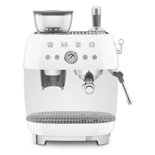 Smeg® Cafetera Espresso Manual Con Molinillo Blanca (EGF03WHEU)