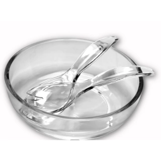 Cubiertos Para ensalada Acrilico Cristal (ACUBGR)