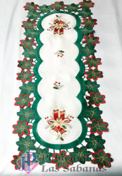 Camino de Mesa Navideño Velas Verde - comprar en línea