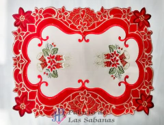 Individual Navideño Velas Blanco - Rojo - comprar en línea