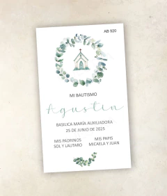 Imagen de 24 ESTAMPITAS DE BAUTISMO ♥ VARON