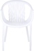 Sillón Outdoor, Sillon blanco exterior, Sillon de pvc moderno set x 4 - comprar online