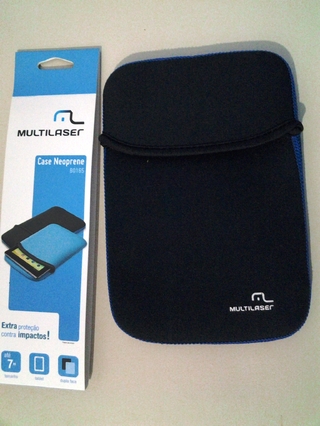 Case Neoprene Dupla Face 7" Azul e Preto para Tablet B0165 - Multilaser