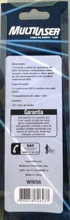 Cabo de Aúdio 1.5 M - Multilaser - comprar online