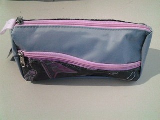 Estojo Rosa e Preto 2 Fechos - Mundi Bolsas