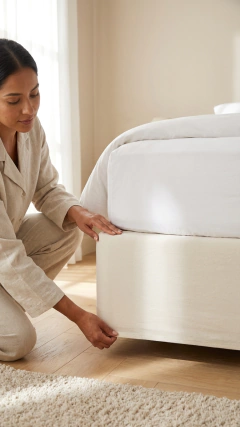 Cubre Sommier Elastizado de Tussor - comprar online