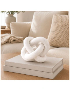 Nudo Madera Deco 15x15cm Blanco