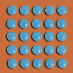 Lentejitas Celestes/Turquesa - comprar online
