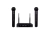 Microfone sem fio Dylan duplo(02) Gooseneck c/base UDX-33