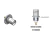 Conector BNC fêmea base redonda - Klc - LF-1 - comprar online
