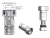 Conector DIN 7/16 macho cabo 1/2" rígido - Klc - 5008 - comprar online