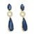 Brinco Gota Onix com Cristais - comprar online