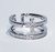 Anel de prata 925 com cristais zirconias
