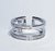 Anel de prata 925 com cristais zirconias