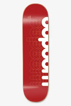 Tabla de skate WOODOO "MULTIPLIED" TUFF GLUE- W2- RED