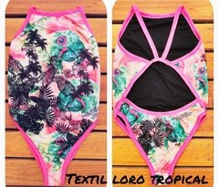 Malla Enteriza de Natación Mujer Dama Estampa Loro Tropical (101) - tienda online