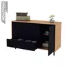 COMODA 3 CAJONES Y 1 PUERTA- GUIAS METALICAS MODELO CME 120