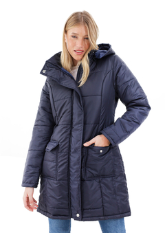 Campera Larga Azul - tienda online