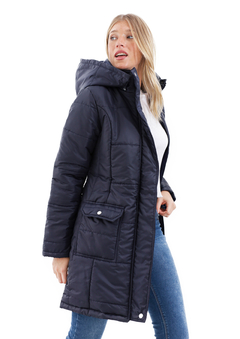 Campera Larga Azul - comprar online