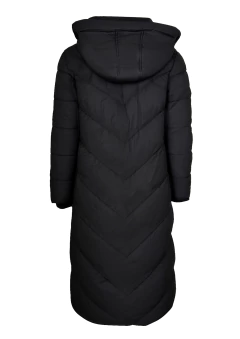 Campera Largo Maxi Puffer Negra (S al 2XL) - comprar online
