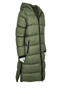 Campera Chaleco Largo Maxi Puffer - Verde Militar (S al 2XL) - tienda online