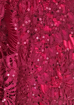 Imagen de Vestido Halter Encaje Brillo Talle S