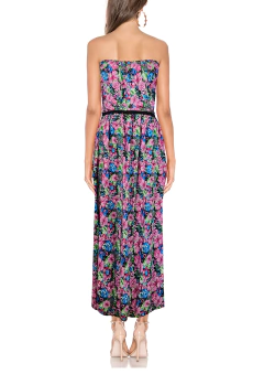 Vestido Largo Strapless Con Cinturón Nuevo L - Xl en internet