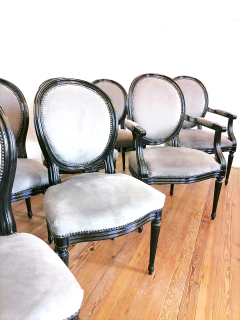 Juego de Comedor Oval Luis XVI x8u en internet