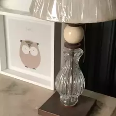 VELADOR BOCHA DE CERÁMICA Y CUERPO DE VIDRIO - comprar online