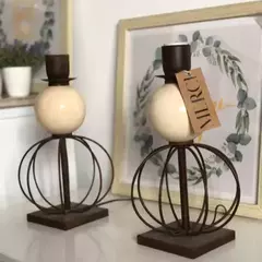 VELADOR GLOBO CON BOCHA DE CERÁMICA - MERCI
