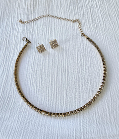 Set COLLAR Y AROS STRASS - comprar online